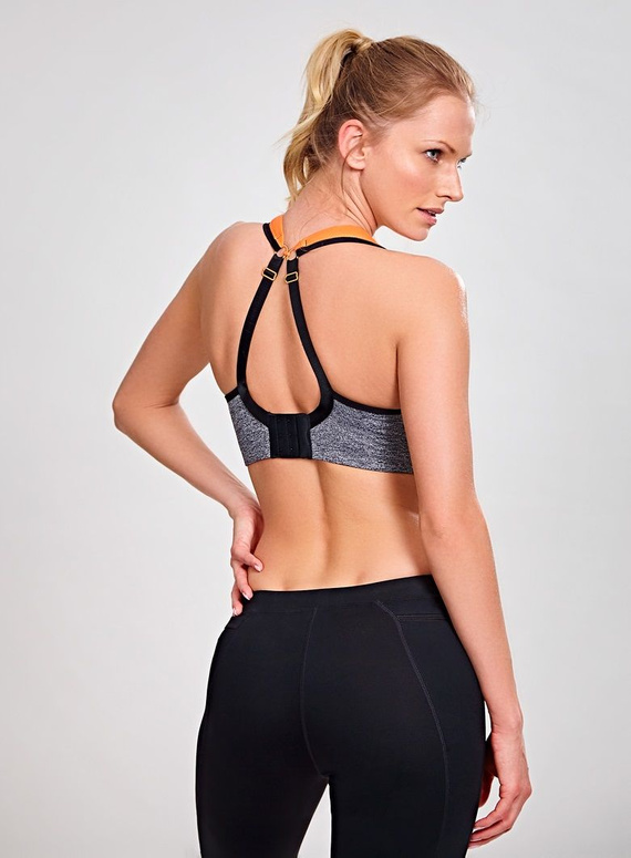 Biustonosz sportowy 5021 Panache Sport grey/mango