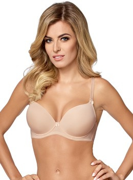 Ida biustonosz push up cielisty