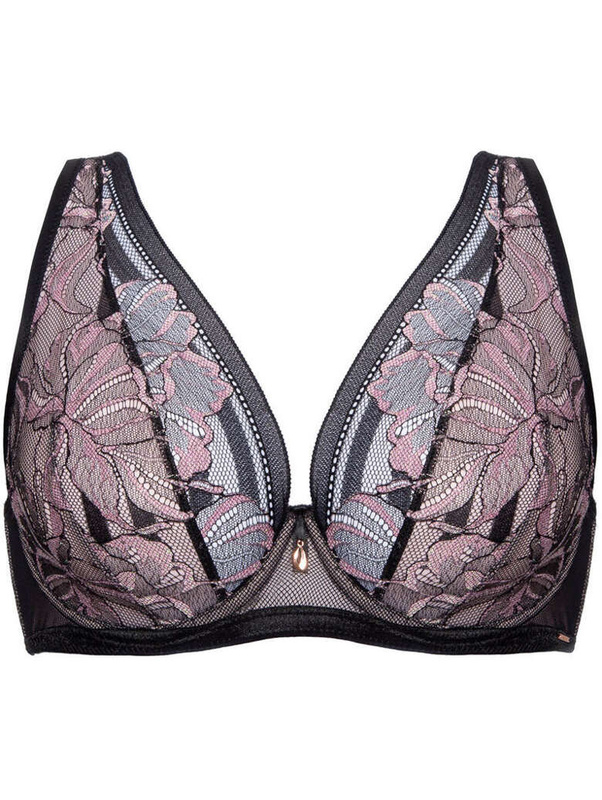 Glossy Iris Alles biustonosz bralette czarny