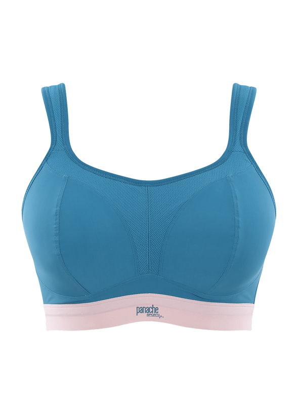 Biustonosz sportowy 7341 Panache Sport teal/pink