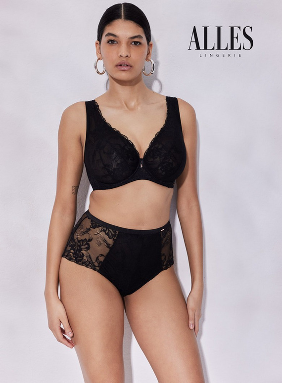 Sublime Alles biustonosz bralette plus czarny