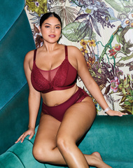 Tiernie 303317 Elomi biustonosz bez fiszbin tibetan red