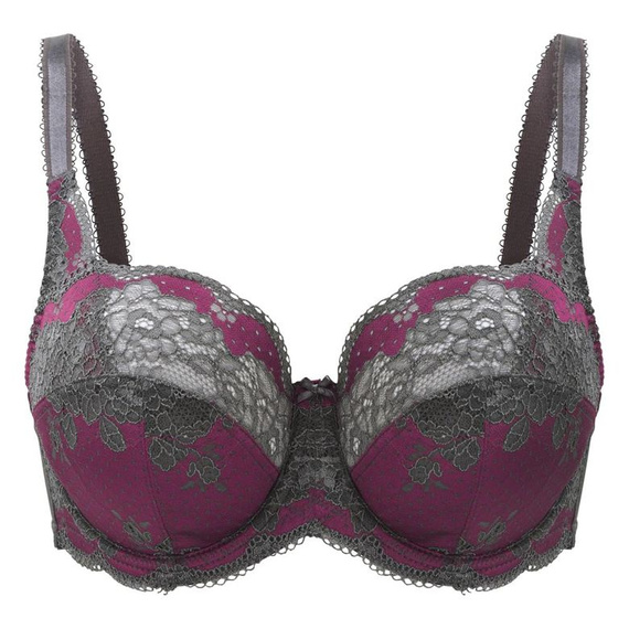 Clara 7255 Panache biustonosz stalowo-bordowy