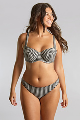 Gingham 1726D Panache Swim figi klasyczne czarne