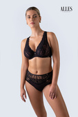 Truffle Noir Alles biustonosz bralette plus czarny