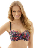 Floris 7311 Panache biustonosz black floral