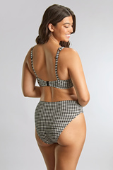 Gingham 1729 Panache Swim figi midi czarne