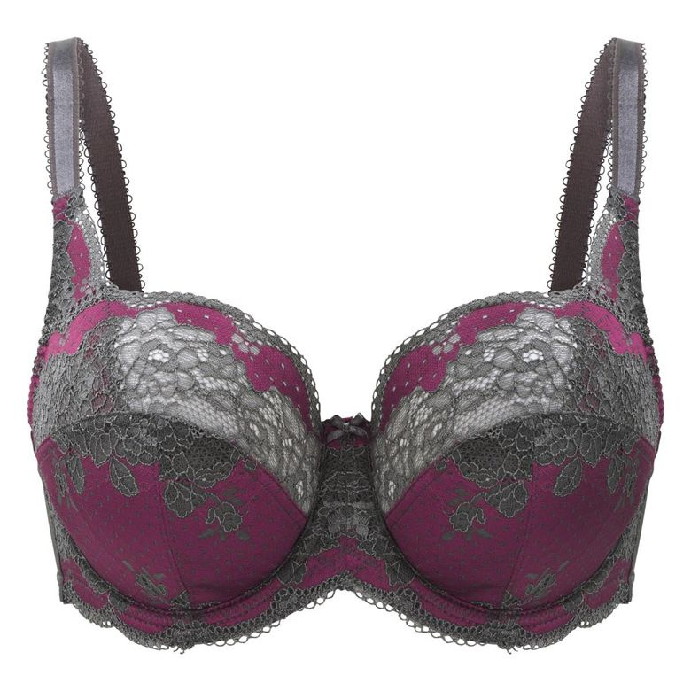 Clara 7255 Panache biustonosz stalowo-bordowy