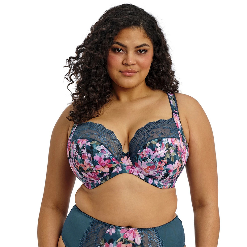 Lucie 4490 Elomi biustonosz teal floral