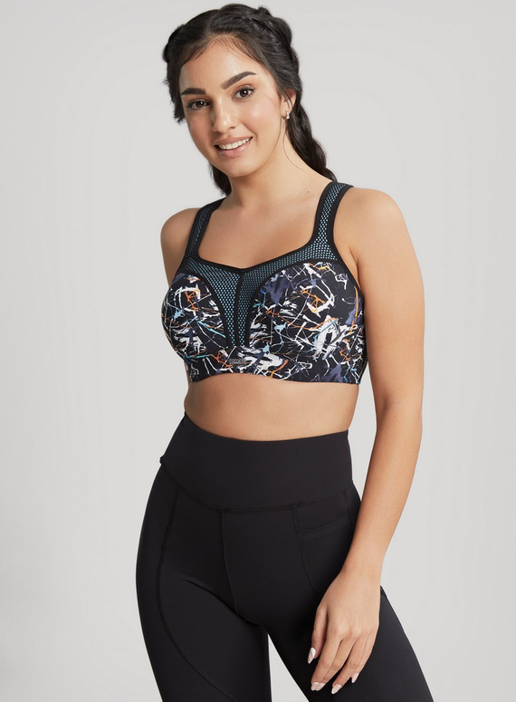 Biustonosz sportowy 5021 Panache Sport ink splat
