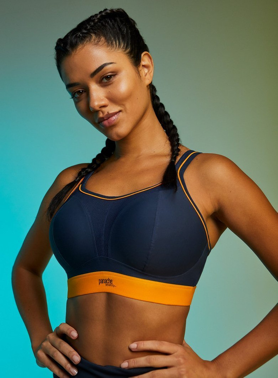 Biustonosz sportowy 7341 Panache Sport navy/orange