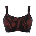 Biustonosz sportowy 5021 Panache Sport black/coral