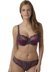 Clara 7255 Panache biustonosz stalowo-bordowy
