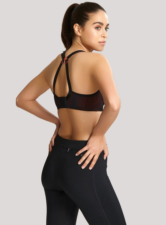 Biustonosz sportowy 5021 Panache Sport black/coral