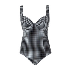 Gingham Paloma 1720 Panache Swim kostium jednoczęściowy czarny
