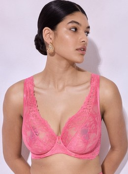 Coachella Alles biustonosz bralette plus różowy