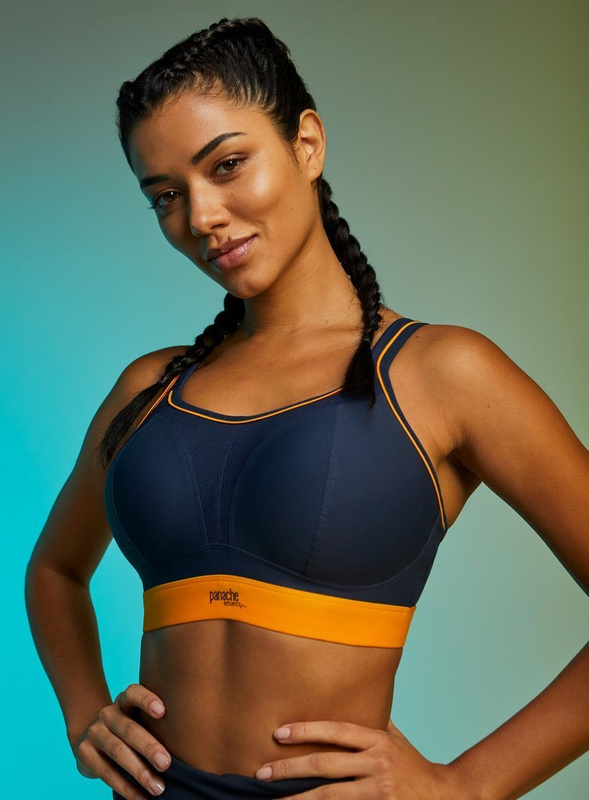 Biustonosz sportowy 7341 Panache Sport navy/orange
