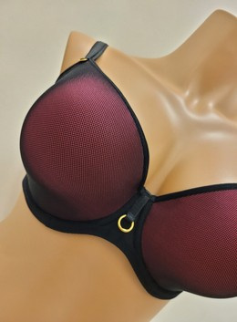 Savannah Lemax biustonosz plunge czerń/amarant