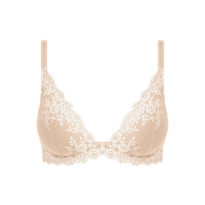 Embrace Lace biustonosz plunge cielisty
