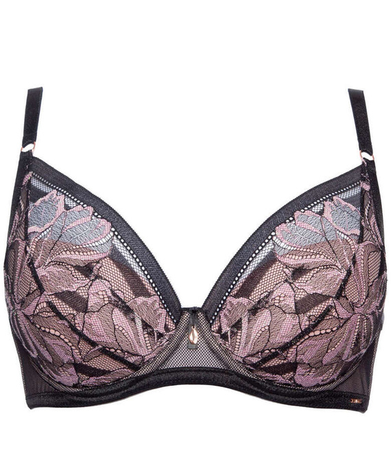 Glossy Iris Alles biustonosz push up czarny