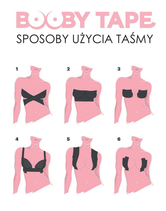 Taśma do biustu Bra Tape cielista