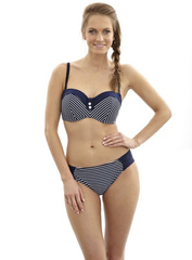 Britt Stripe 0929 Panache Swim figi granatowe w paski
