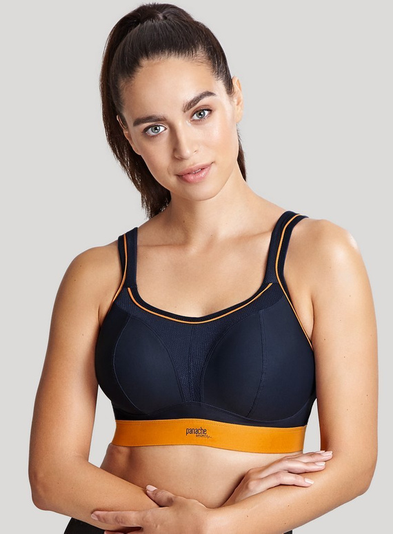 Biustonosz sportowy 7341 Panache Sport navy/orange