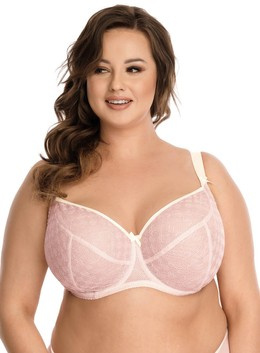 Hanna Nessa biustonosz ecru/róż