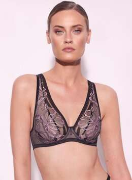 Glossy Iris Alles biustonosz bralette czarny