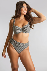 Gingham 1729 Panache Swim figi midi czarne