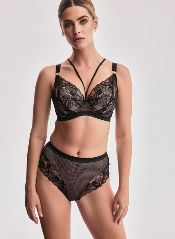 Volare Alles biustonosz push up czarny