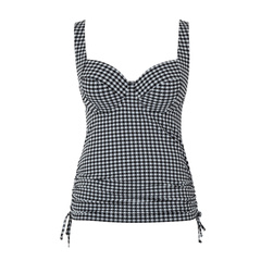 Gingham Iris 1744 Panache Swim tankini czarne
