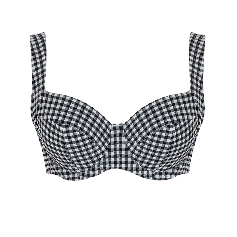 Gingham Olivia 1722 Panache Swim biustonosz czarny
