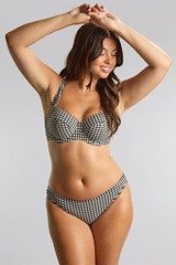 Gingham 1726D Panache Swim figi klasyczne czarne
