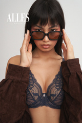 Indigo Affair Alles biustonosz bralette granatowy