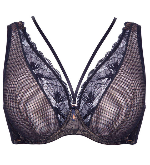 Volare Alles biustonosz bralette plus granatowy