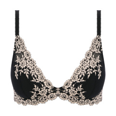 Embrace Lace biustonosz plunge czarny