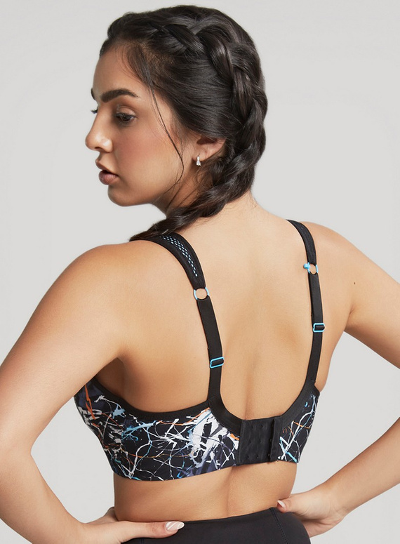 Biustonosz sportowy 5021 Panache Sport ink splat