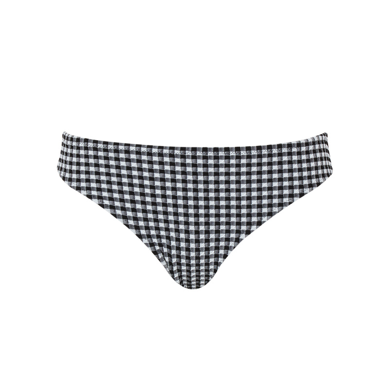 Gingham 1726D Panache Swim figi klasyczne czarne