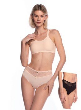 Figi LVIS1562MD beż/czarny Lama 2pak