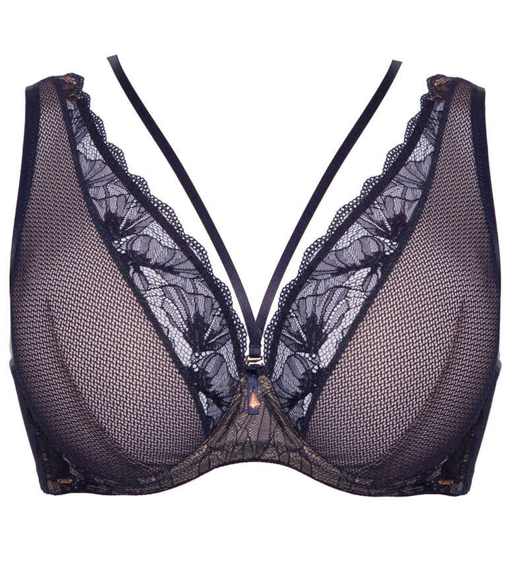 Volare Alles biustonosz bralette plus granatowy