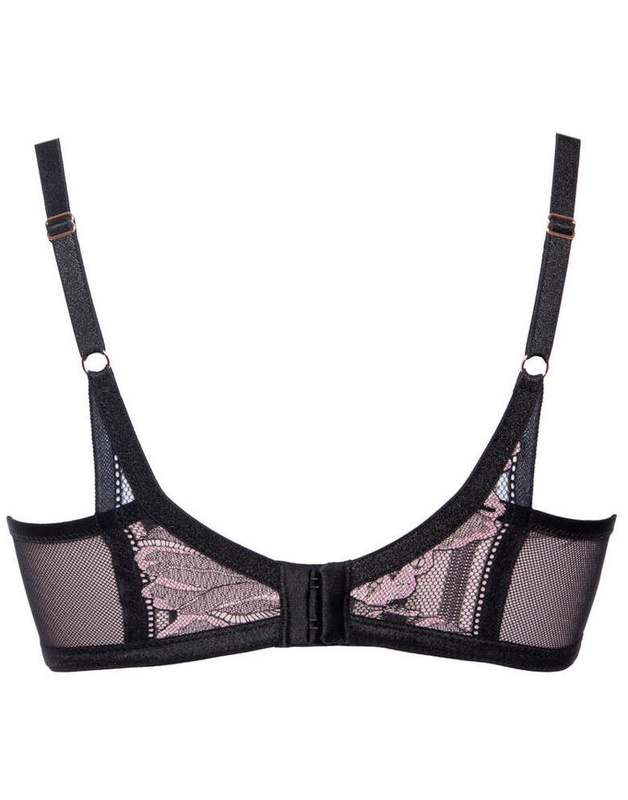 Glossy Iris Alles biustonosz push up czarny