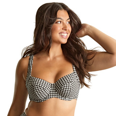Gingham Olivia 1722 Panache Swim biustonosz czarny