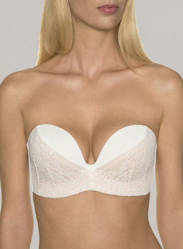 Perfect Strapless Lace Wonderbra ivory