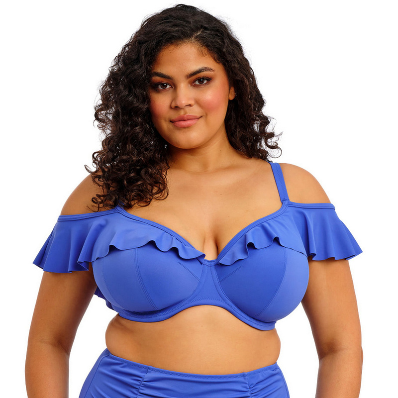 Plain Sailing 7282 Elomi biustonosz kąpielowy z falbaną niebieski