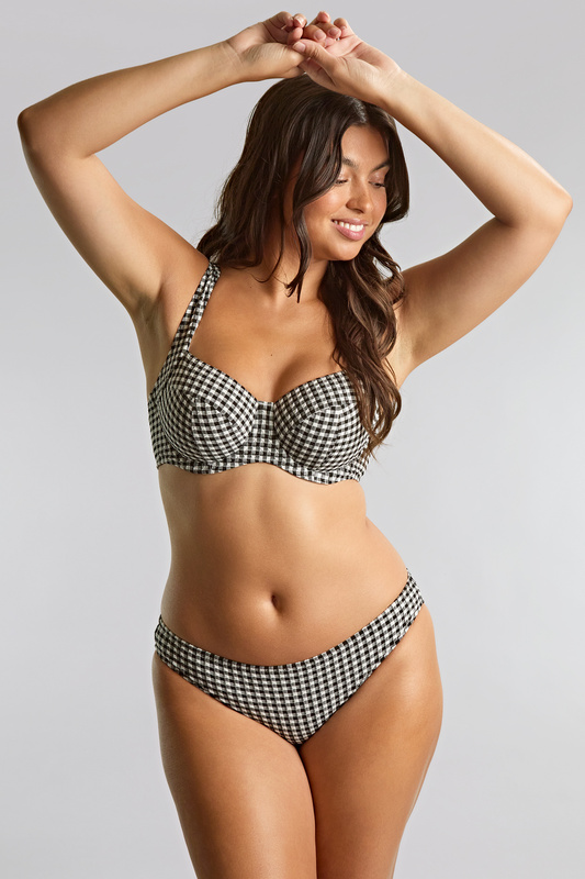 Gingham Olivia 1722 Panache Swim biustonosz czarny