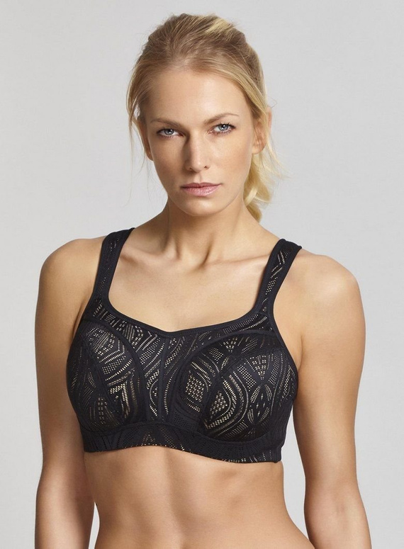 Biustonosz sportowy 5021 Panache Sport black/latte