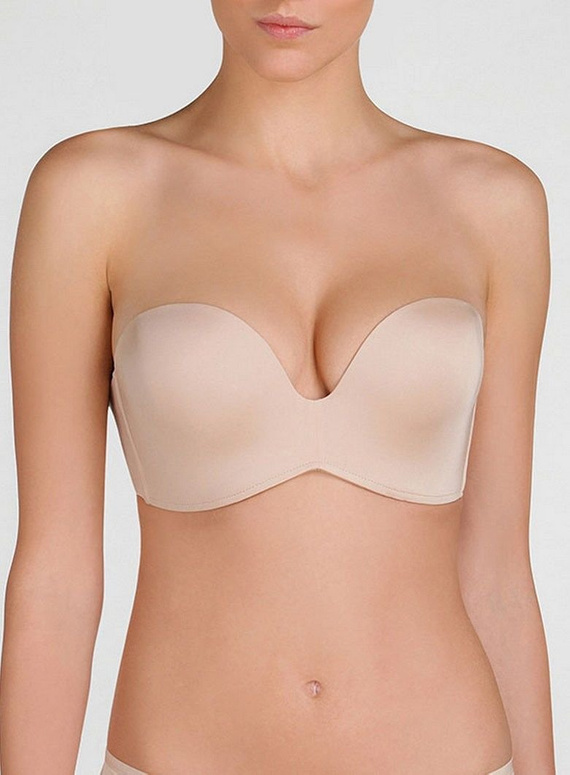 Ultimate Strapless Wonderbra biustonosz nude